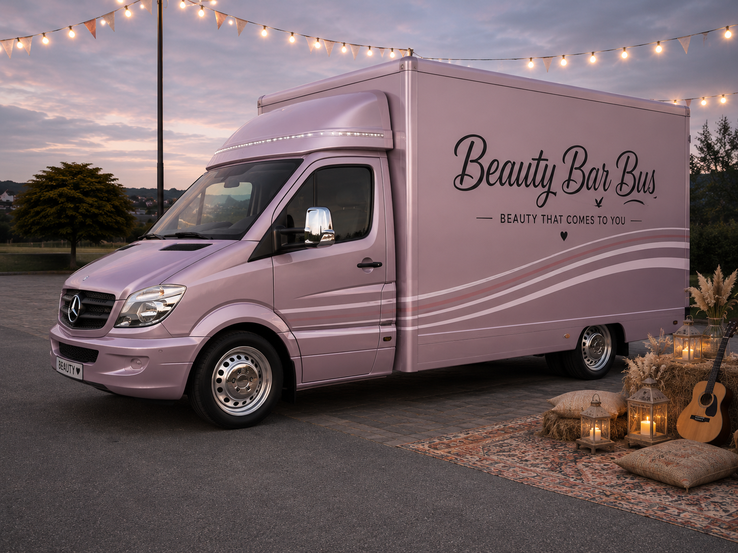 Boho Beauty Bar Bus
